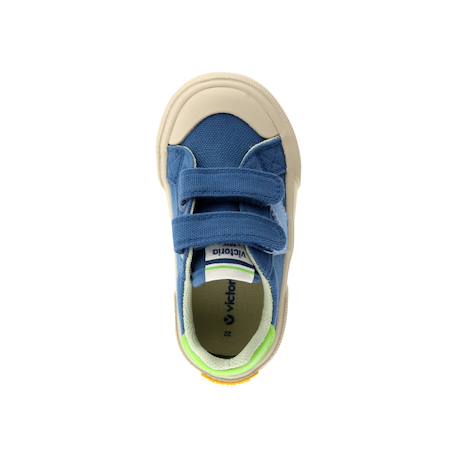 Baskets basses à scratch Beige+Jeans+Mar+Rosa 10 - vertbaudet enfant 