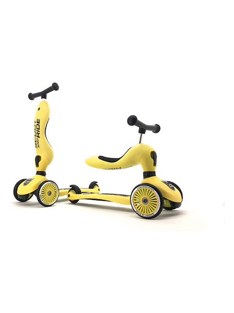 Trottinette evolutive enfant highwaykick Bleu acier+Jaune citron+Rose 8 - vertbaudet enfant 