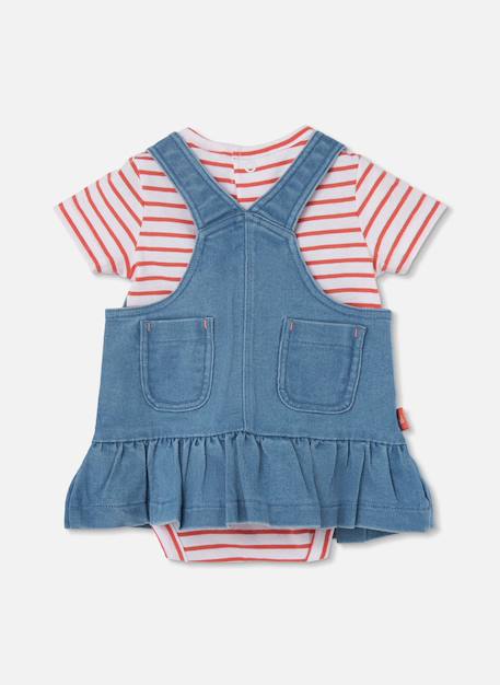 Ensemble bébé à manches courtes à rayures Multicolore 2 - vertbaudet enfant 
