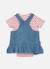 Ensemble bébé à manches courtes à rayures Multicolore 2 - vertbaudet enfant 
