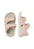 Sandales en cuir august 3 Platine-+Rose poudré- 9 - vertbaudet enfant 