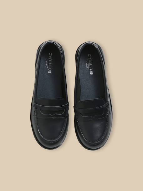 Mocassins en cuir Marine 3 - vertbaudet enfant 