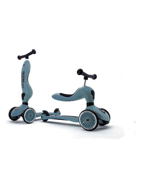 Trottinette evolutive enfant highwaykick Bleu acier+Jaune citron+Rose 4 - vertbaudet enfant 