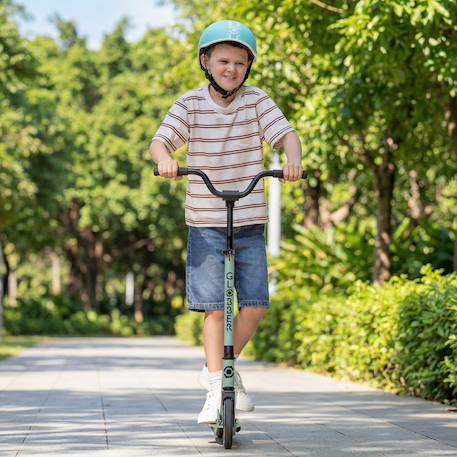 Trottinette enfant flow rider dès 5 ans Taupe+Vert sauge 1 - vertbaudet enfant 