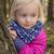 Bavoir bandana cache-cou réversible flore Bleu 4 - vertbaudet enfant 