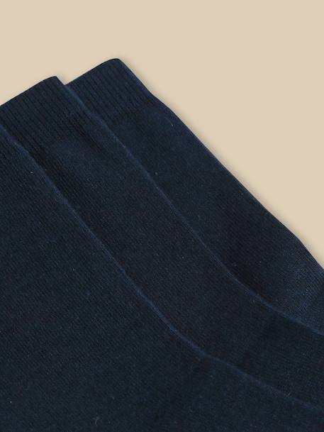 Chaussettes unies par lot de 3 garçon Bleu fonce uni 2 - vertbaudet enfant 