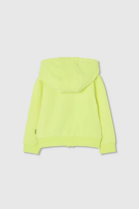 Sweat zippé à capuche Vert 2 - vertbaudet enfant 