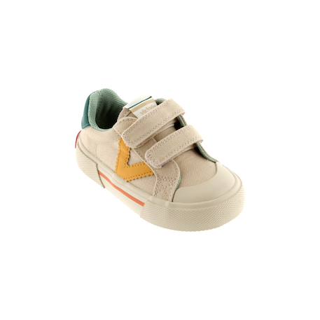 Baskets basses à scratch Beige+Jeans+Mar+Rosa 6 - vertbaudet enfant 