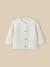 Cardigan en coton biologique et laine bébé Ecru 1 - vertbaudet enfant 