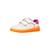 Baskets basses à scratch Blanc   orange 2 - vertbaudet enfant 