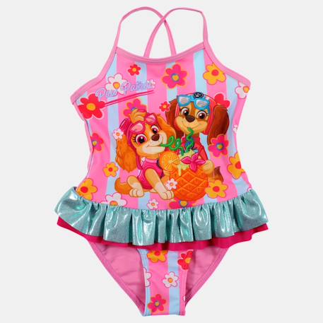 Maillot de bain avec imprimé fille pat patrouille Rose 4 - vertbaudet enfant 