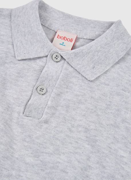 Polo enfant coton Gris 3 - vertbaudet enfant 