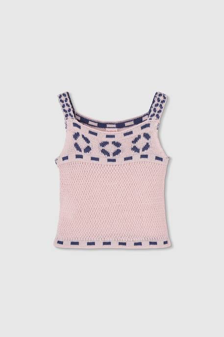 Top en coton Rose 1 - vertbaudet enfant 