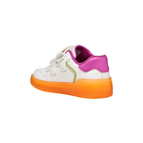 Baskets basses à scratch Blanc   orange 4 - vertbaudet enfant 