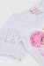 T-shirt fille en coton  avec imprimé Blanc 3 - vertbaudet enfant 