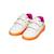 Baskets basses à scratch Blanc   orange 3 - vertbaudet enfant 