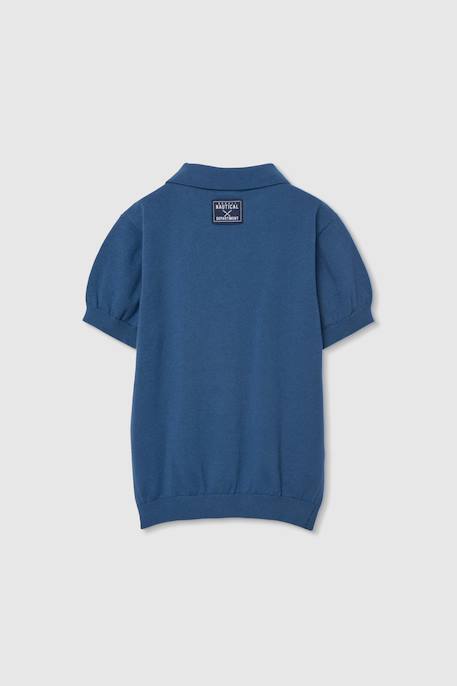 Polo enfant coton Bleu 2 - vertbaudet enfant 