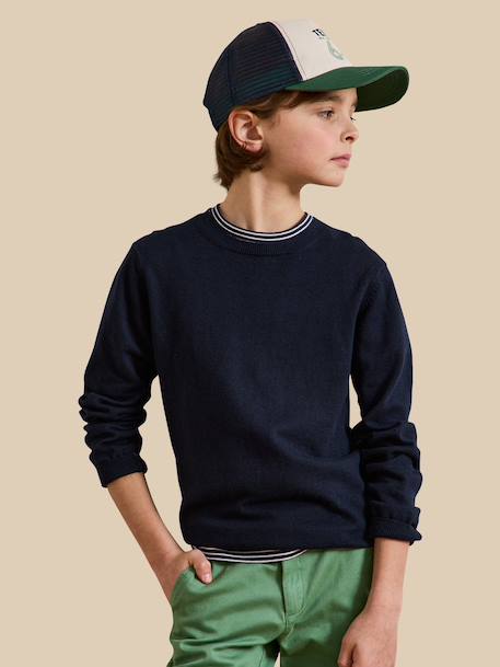 Garçon-Pull, gilet, sweat-Pull-Pull col rond garçon