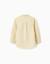 Chemise à manches longues en lin et coton Jaune clair+Vert 3 - vertbaudet enfant 