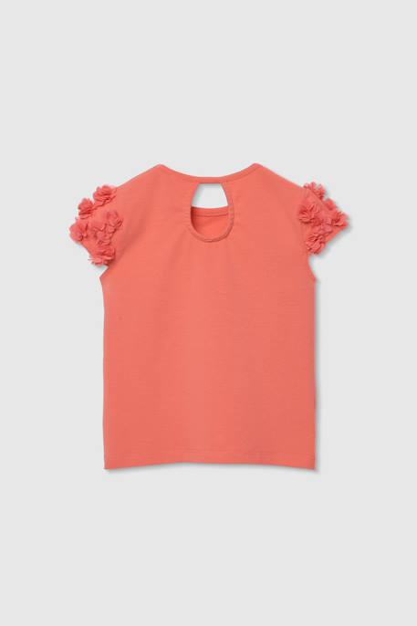 T-shirt fille coton Rose 2 - vertbaudet enfant 