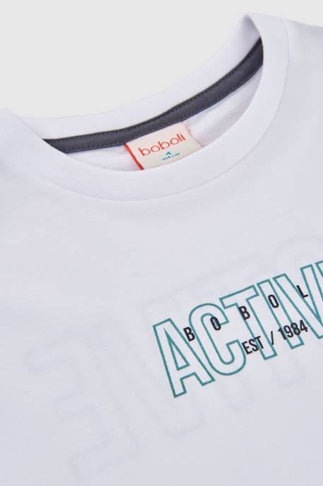 T-shirt  en coton pour enfant Blanc 3 - vertbaudet enfant 