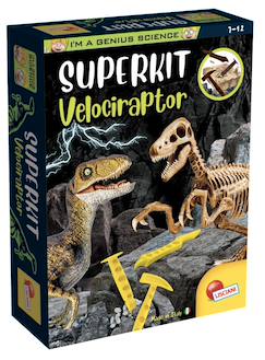 Jouet-Super Kit Velociraptor - Activité scientifique pour enfants dès 7 ans, crée le squelette