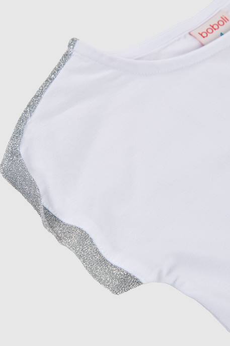 T-shirt fille coton Blanc 3 - vertbaudet enfant 
