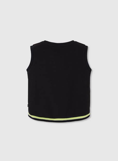 T-shirt fille en coton Noir 2 - vertbaudet enfant 