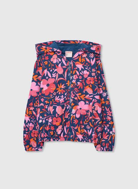 Fille-Veste coton fleurs