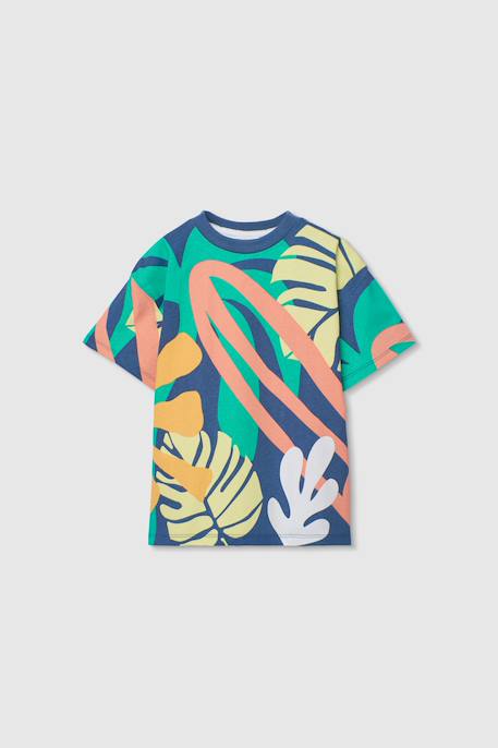Garçon-T-shirt en coton pour enfant imprimé