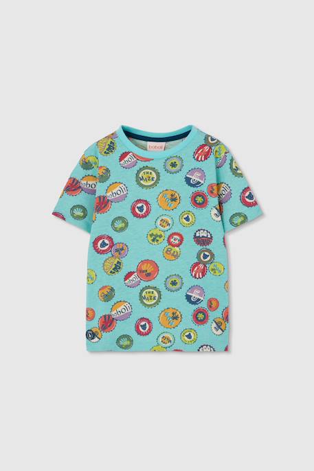 Garçon-T-shirt en coton pour enfant avec imprimé
