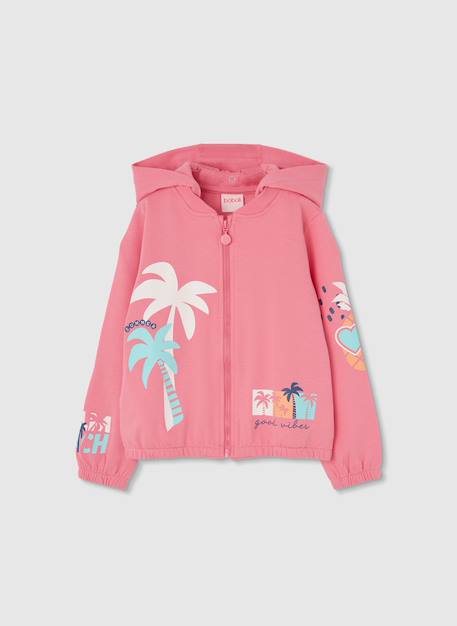 Fille-Veste coton palmiers