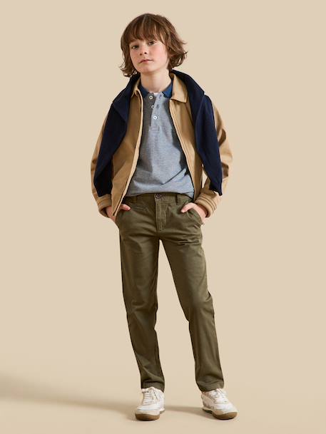 Chino garçon Vert fonce grise 5 - vertbaudet enfant 
