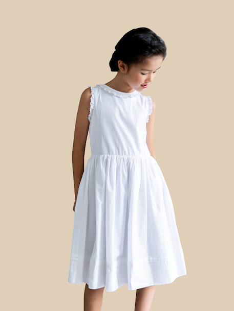 Robe fille bonnie - cortège arabesque Blanc casse 1 - vertbaudet enfant 