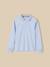 Polo garçon en coton biologique Bleu clair uni 1 - vertbaudet enfant 
