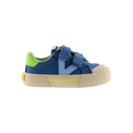 Baskets basses à scratch Beige+Jeans+Mar+Rosa 7 - vertbaudet enfant 