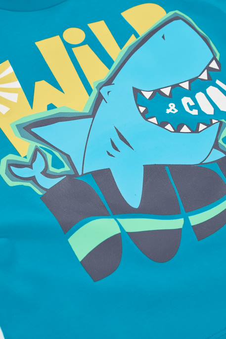 T-shirt enfant  requin Vert 4 - vertbaudet enfant 
