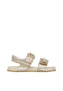 Chaussures-Sandales en cuir avec des fleurs lunia.