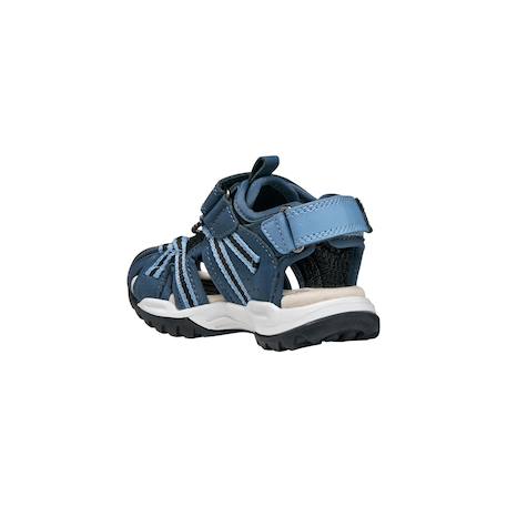 Sandales en cuir à scratch Denim   noir+Denim gris+Marine orange+Marron clair   rust 5 - vertbaudet enfant 