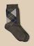 Lot de 2 chaussettes intarsia et unie Marron 1 - vertbaudet enfant 