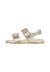Sandales en cuir avec des fleurs lunia. Blanc-+Platine- 8 - vertbaudet enfant 