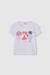 T-shirt fille en coton  avec imprimé Blanc 1 - vertbaudet enfant 