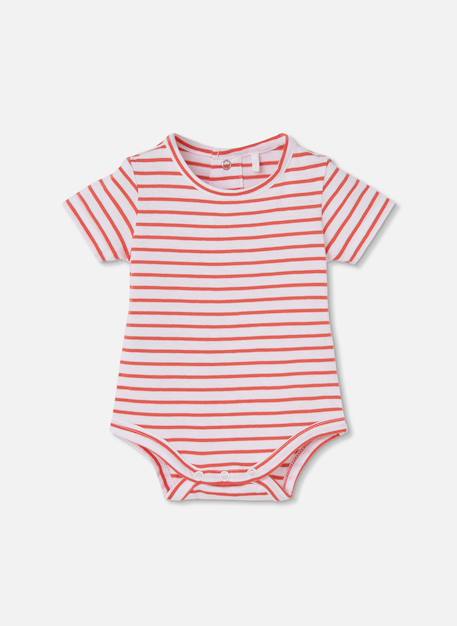 Ensemble bébé à manches courtes à rayures Multicolore 3 - vertbaudet enfant 