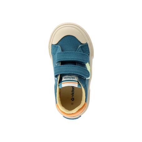Baskets basses à scratch Beige+Jeans+Mar+Rosa 15 - vertbaudet enfant 