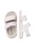 Sandales en cuir avec imprimé papillons salny. Blanc-rose 4 - vertbaudet enfant 