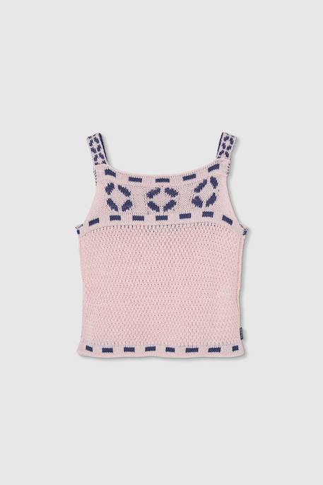 Top en coton Rose 2 - vertbaudet enfant 