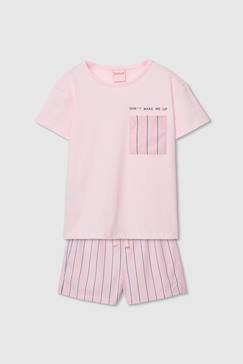 Pyjama coton rayures  - vertbaudet enfant