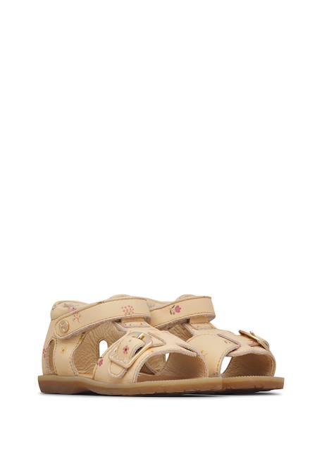 Sandales en cuir quarzo Beige- 2 - vertbaudet enfant 