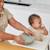 Assiette bébé silicone ventouse avec couvercle Bleu+Rose+Vert 14 - vertbaudet enfant 