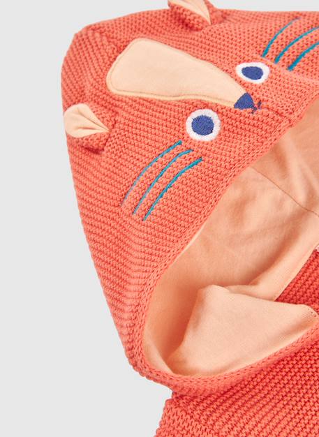 Sweat zippé bébé en coton Orange 4 - vertbaudet enfant 
